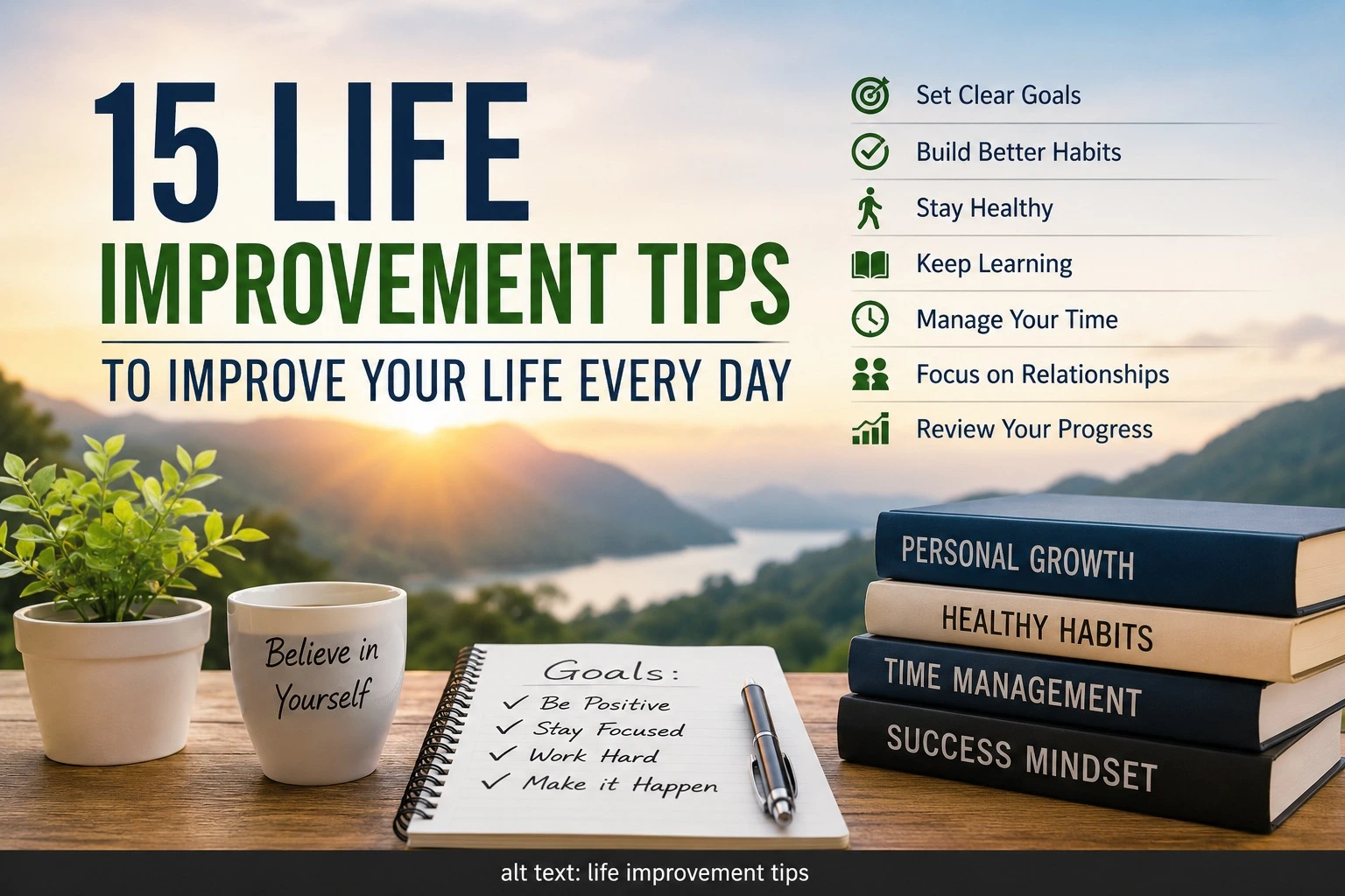 15 Life Improvement Tips for a Better Life